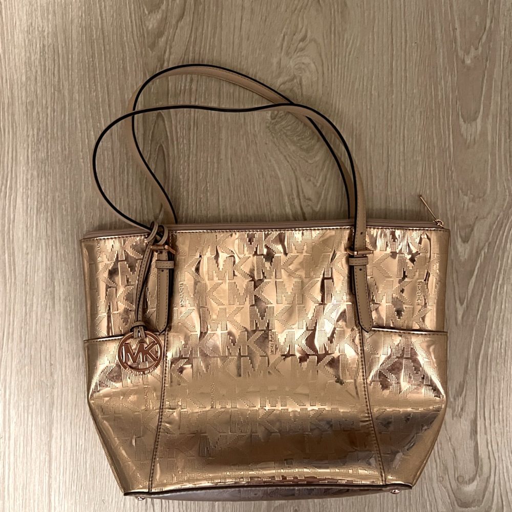 Rose Gold Metallic Michael Kors purse